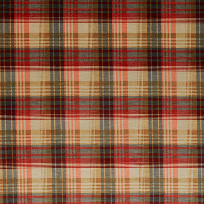 MULBERRY FD274.T30.0 VELVET ANCIENT TARTAN SPICE Fabric - Eade's Wallpaper