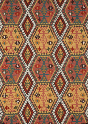 MULBERRY FD282.T30.0 BUCKLAND SPICE Fabric - Eade's Wallpaper
