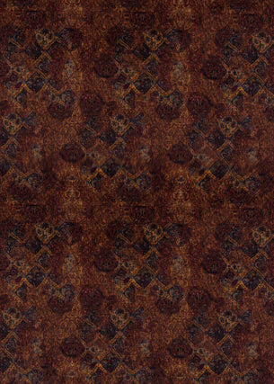 MULBERRY FD286.H44.0 BOHEMIAN VELVET FIG/SIENNA Fabric - Eade's Wallpaper