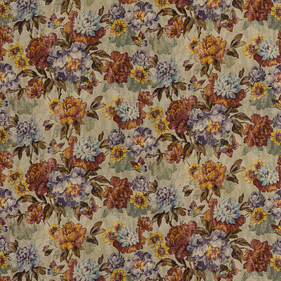 MULBERRY FD306.V54.0 BOTANICA RED/PLUM Fabric - Eade's Wallpaper