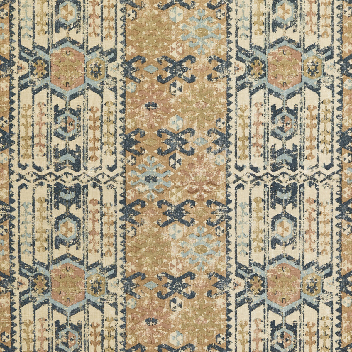 MULBERRY FD309.H10.0 KILVER INDIGO Fabric - Eade's Wallpaper