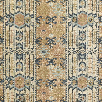 MULBERRY FD309.H10.0 KILVER INDIGO Fabric - Eade's Wallpaper