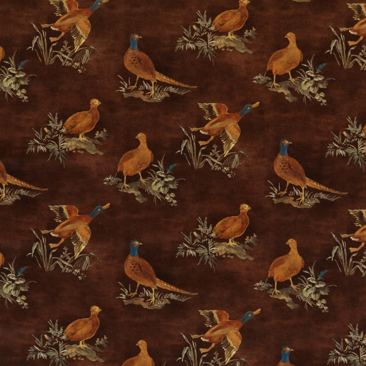MULBERRY FD316.T30.0 GAME SHOW SPICE Fabric - Eade's Wallpaper