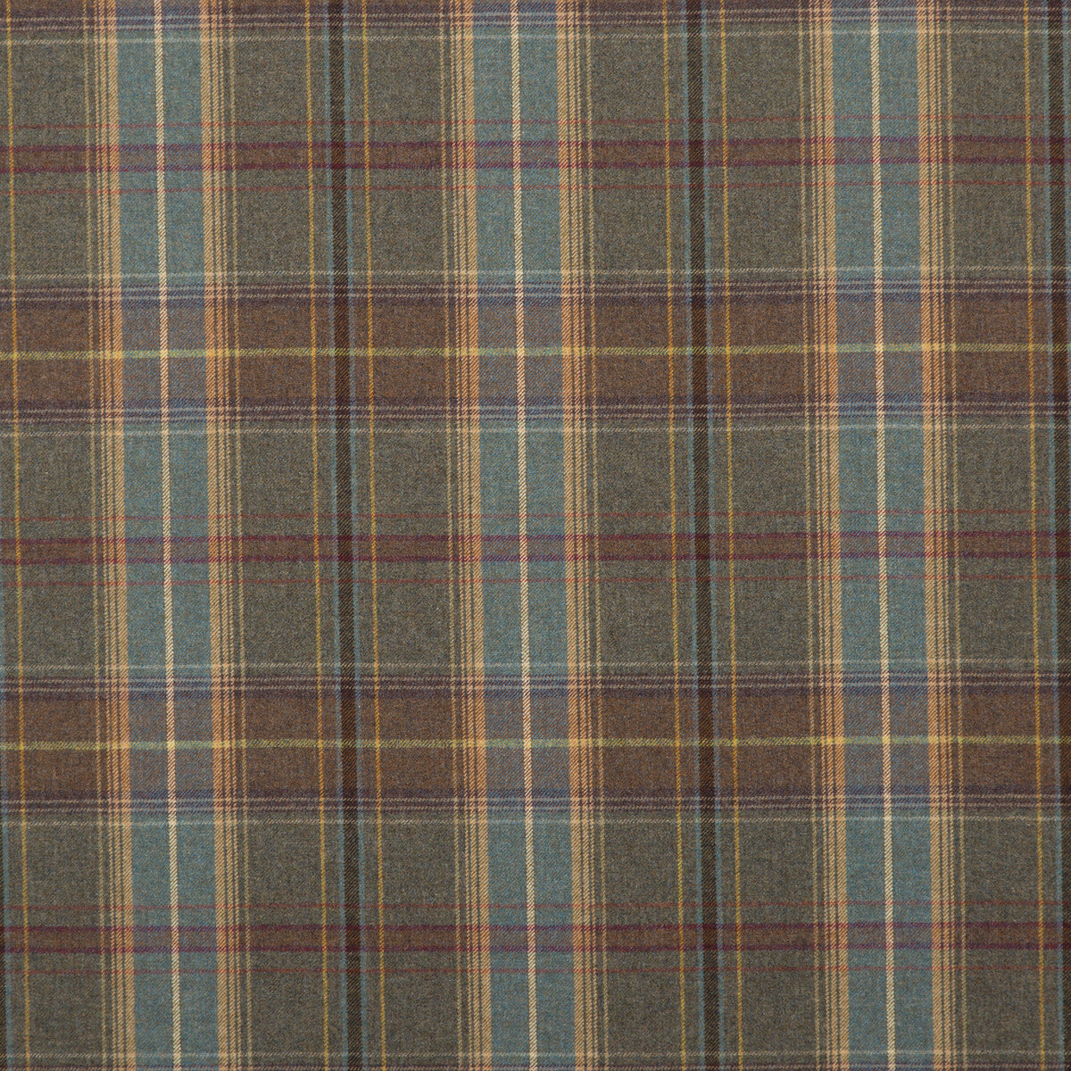 MULBERRY FD344.A103.0 SHETLAND PLAID HEATHER Fabric - Eade's Wallpaper