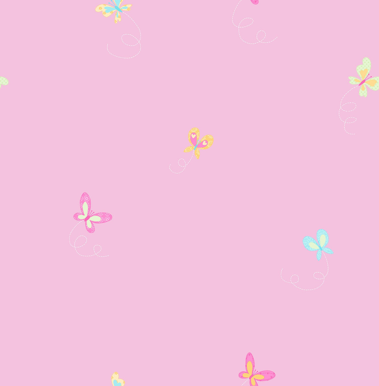 Fine Decor FD40273 Josephina Pink Ditsy Butterfly Wallpaper