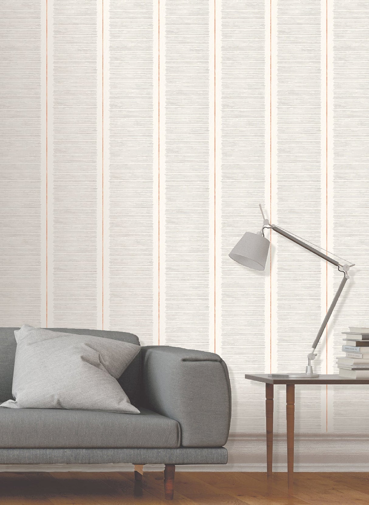 Fine Decor FD41244 Layla Grey Stripe Wallpaper
