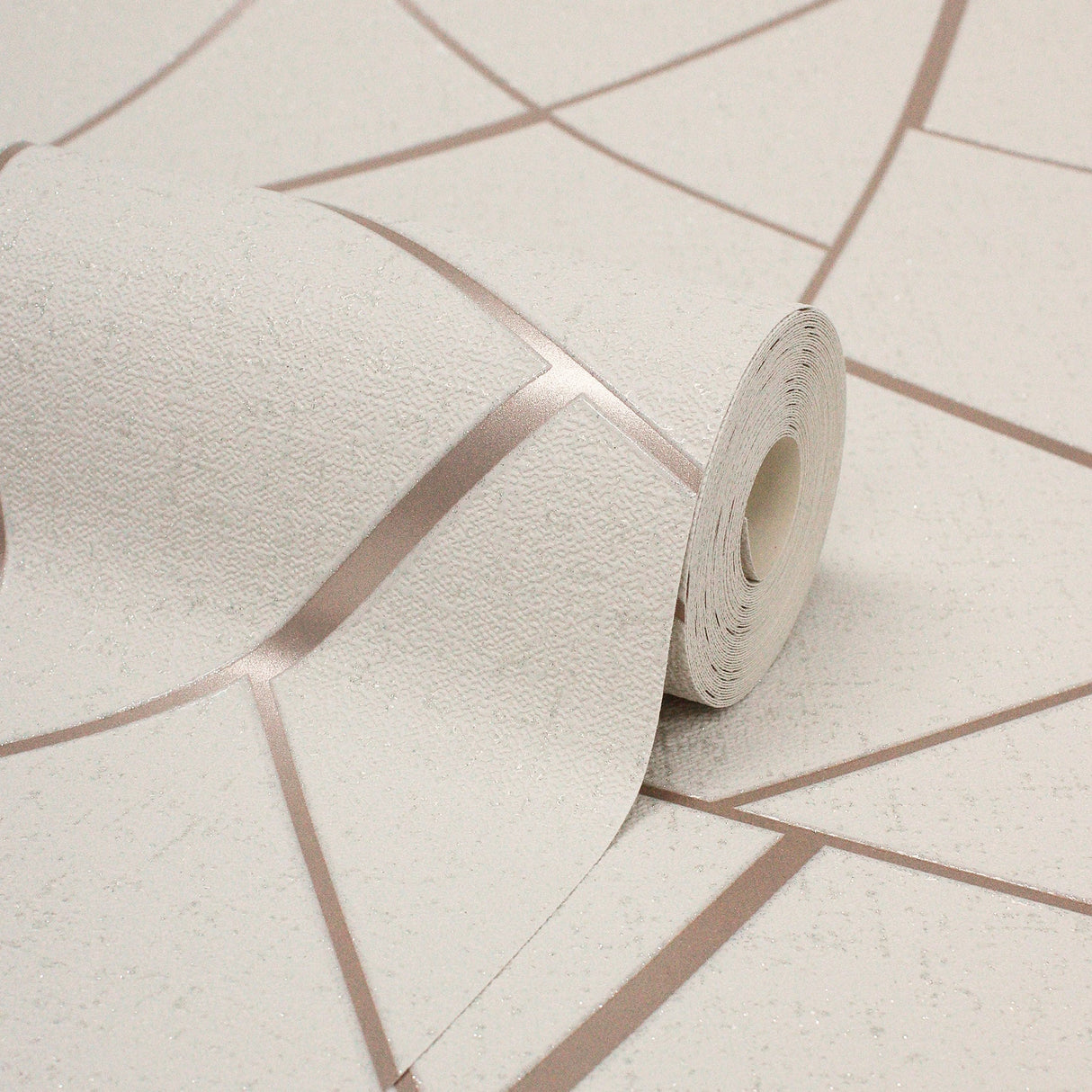 Fine Decor FD42282 Quartz Rose Gold Fractal Wallpaper