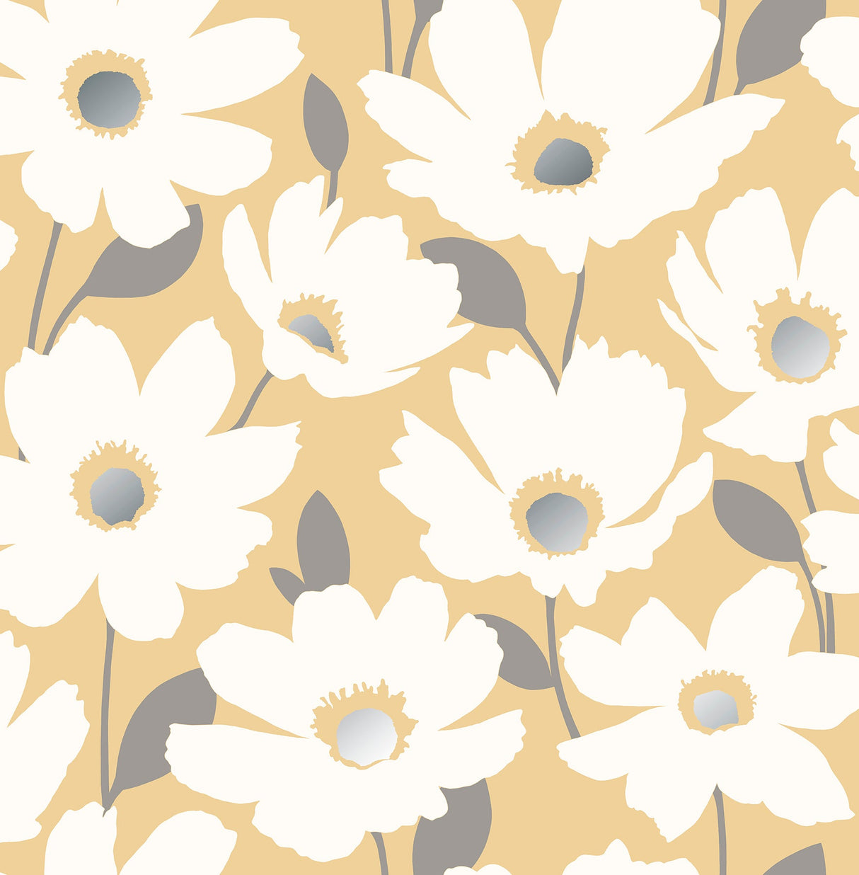 Fine Decor FD42571 Mia Mustard Floral Wallpaper