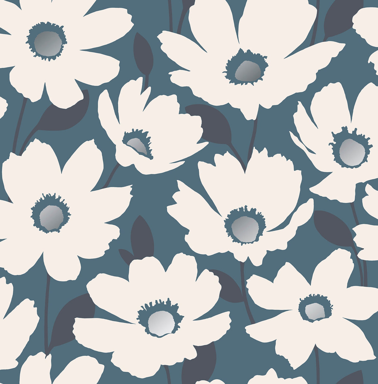 Fine Decor FD42572 Mia Navy Floral Wallpaper