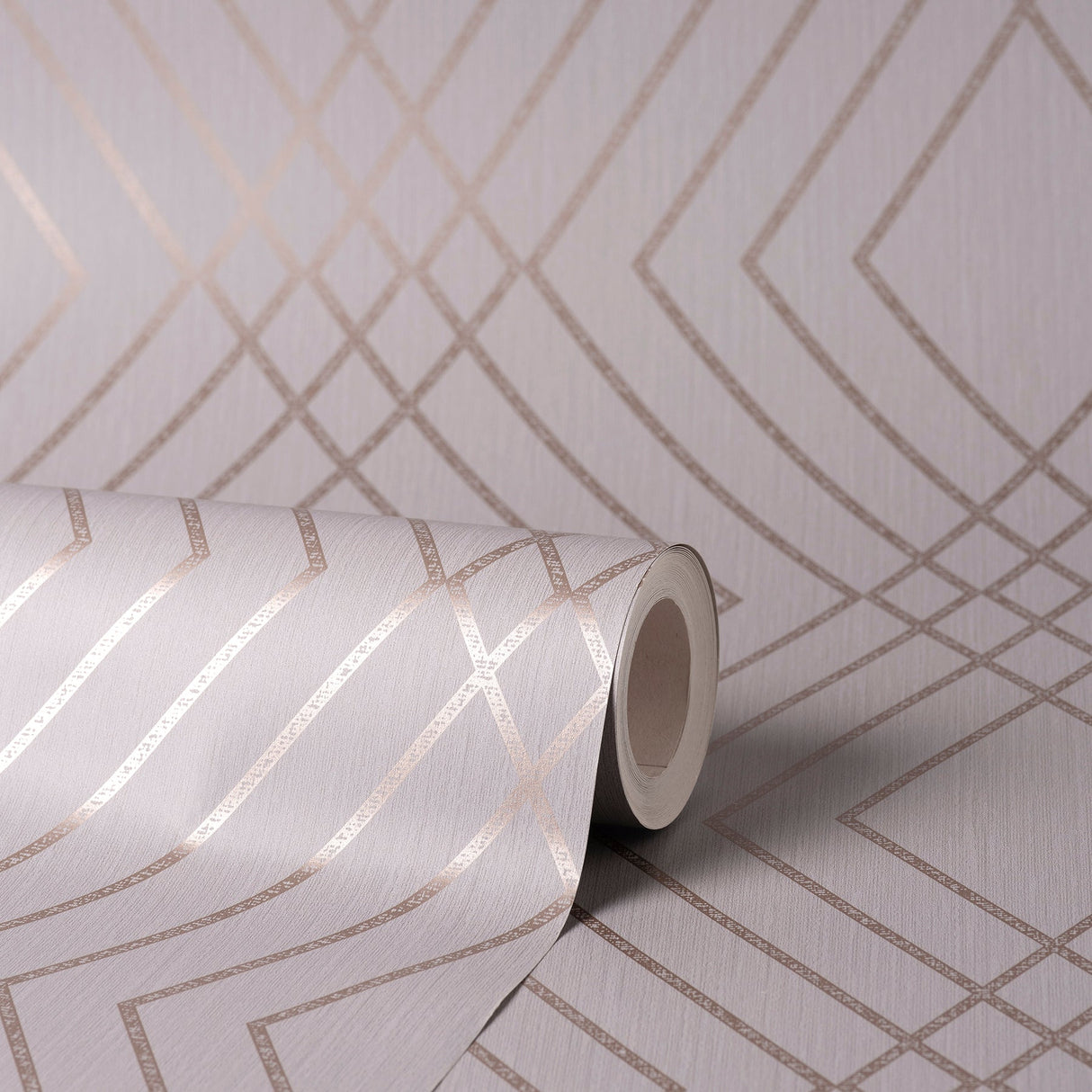 Fine Decor FD42604 Shard Grey Trellis Wallpaper