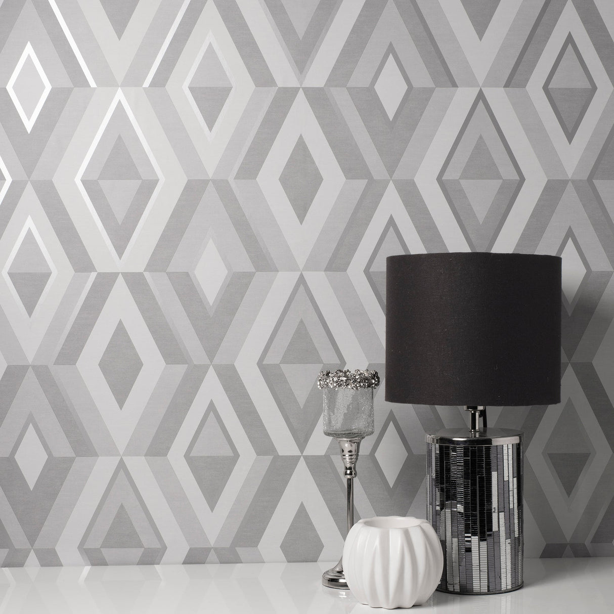 Fine Decor FD42606 Shard Stone Geometric Wallpaper