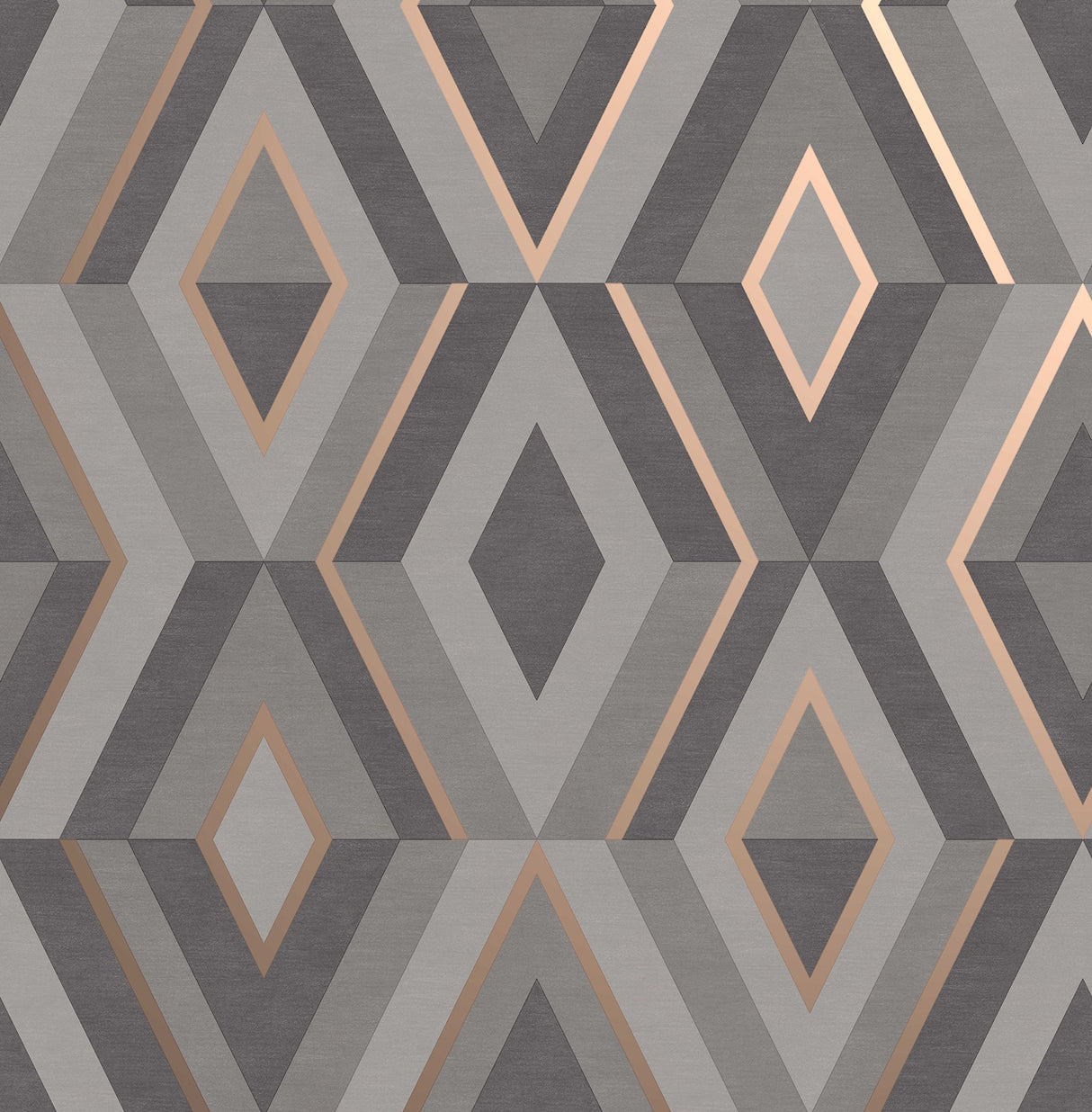 Fine Decor FD42607 Shard Charcoal Geometric Wallpaper