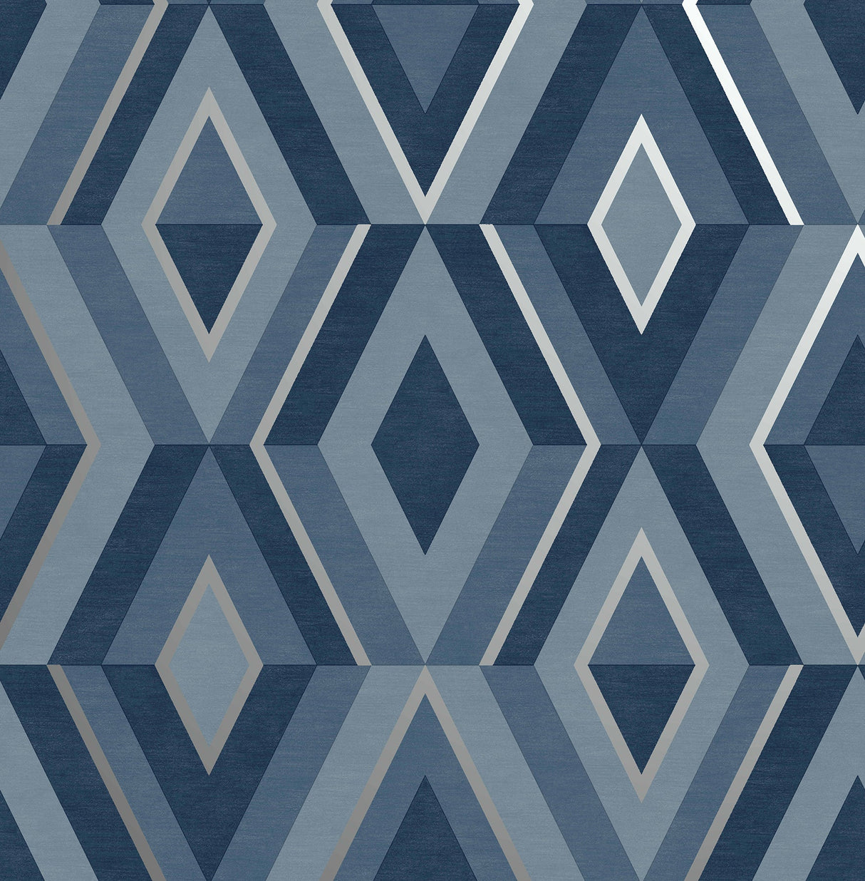 Fine Decor FD42608 Shard Blue Geometric Wallpaper