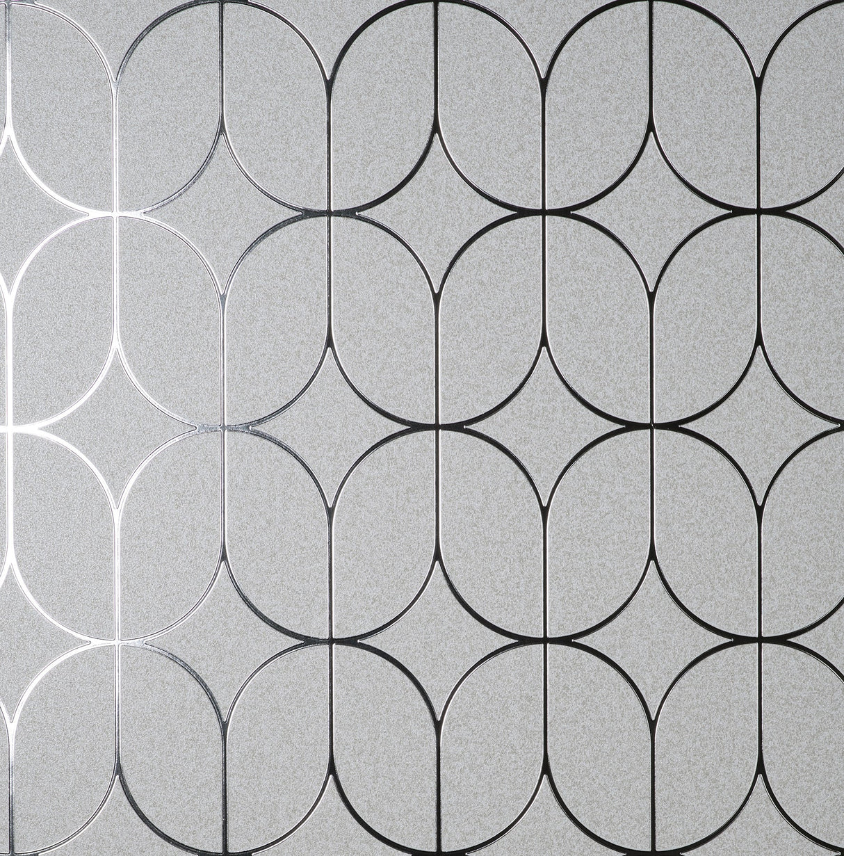 Fine Decor FD42803 Raye Silver Rosco Trellis Wallpaper
