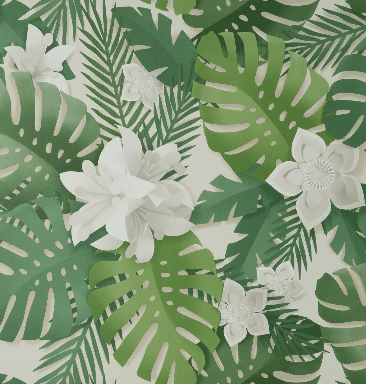Fine Decor FD42830 Dimensions Green Tropical Wallpaper