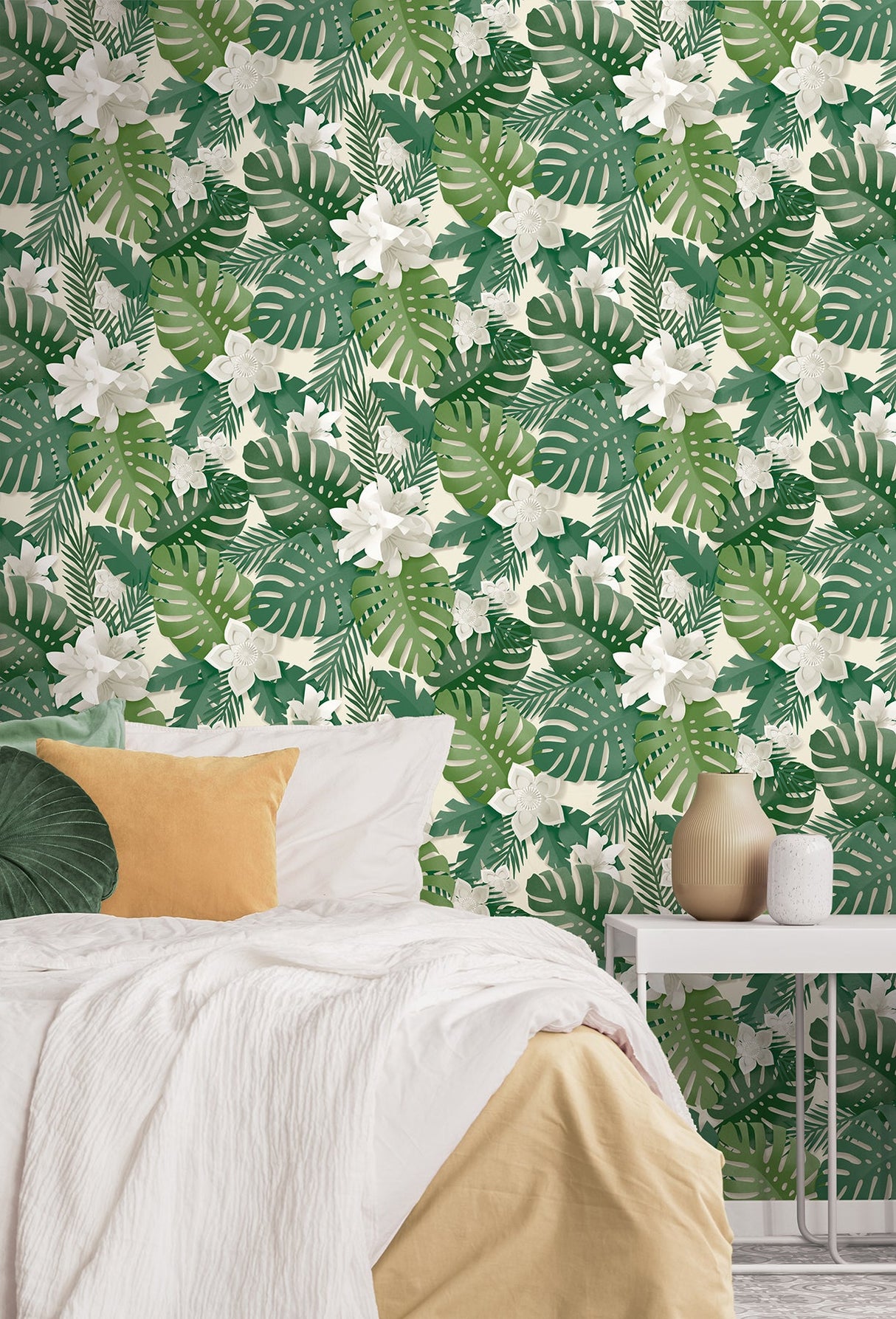 Fine Decor FD42830 Dimensions Green Tropical Wallpaper