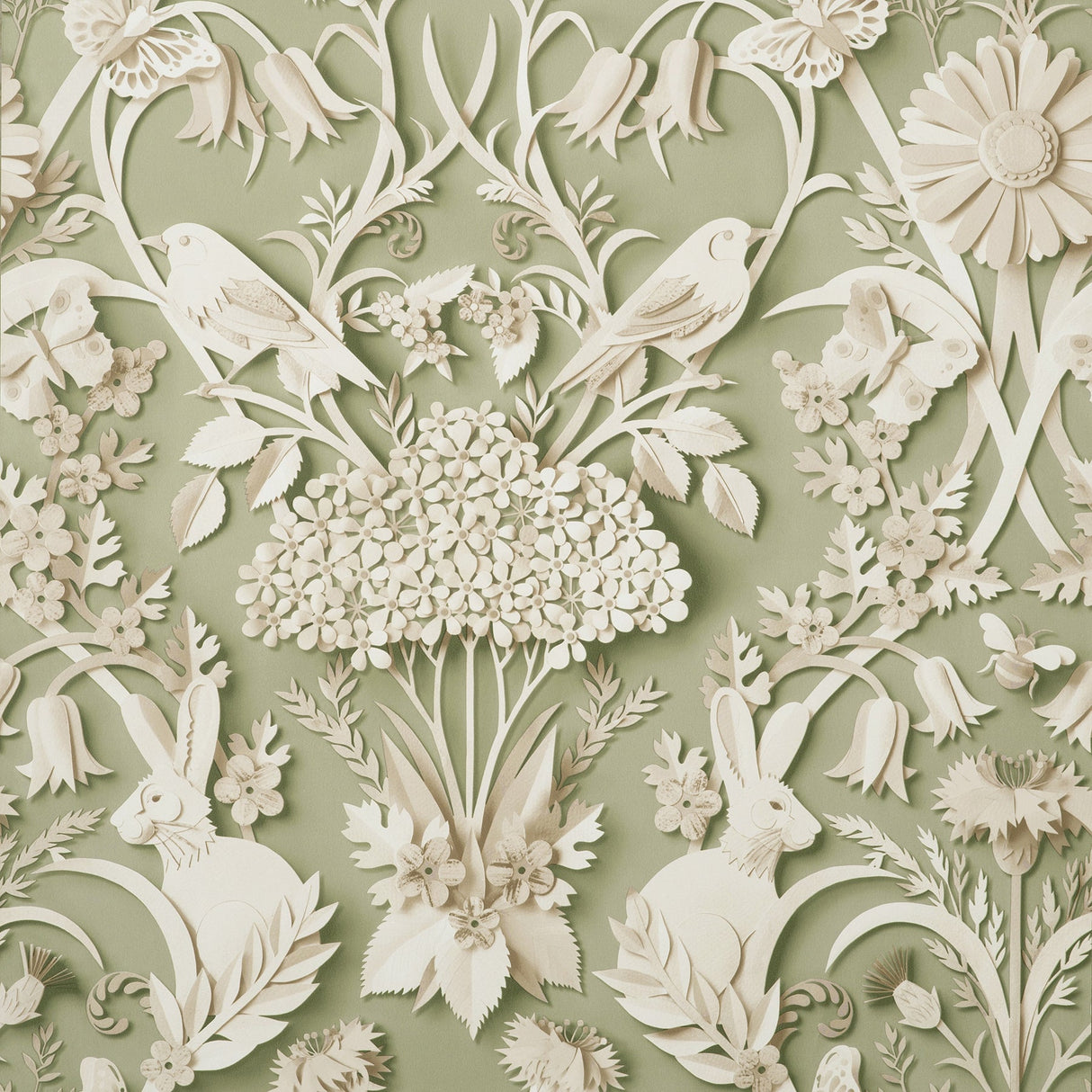 Fine Decor FD42951 Fae Sage Woodland Wallpaper