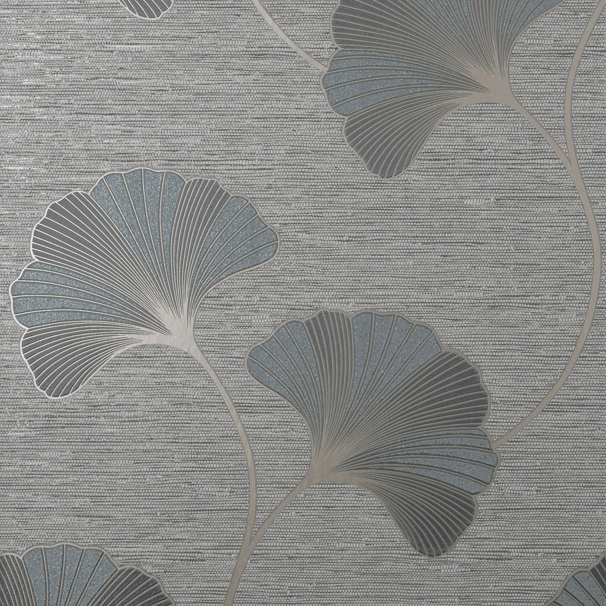 Fine Decor FD43149 Miya Grey Ginkgo Wallpaper