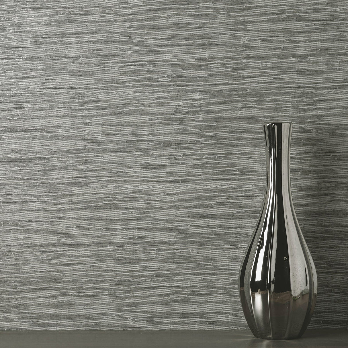 Fine Decor FD43155 Mephi Grey Grasscloth Wallpaper