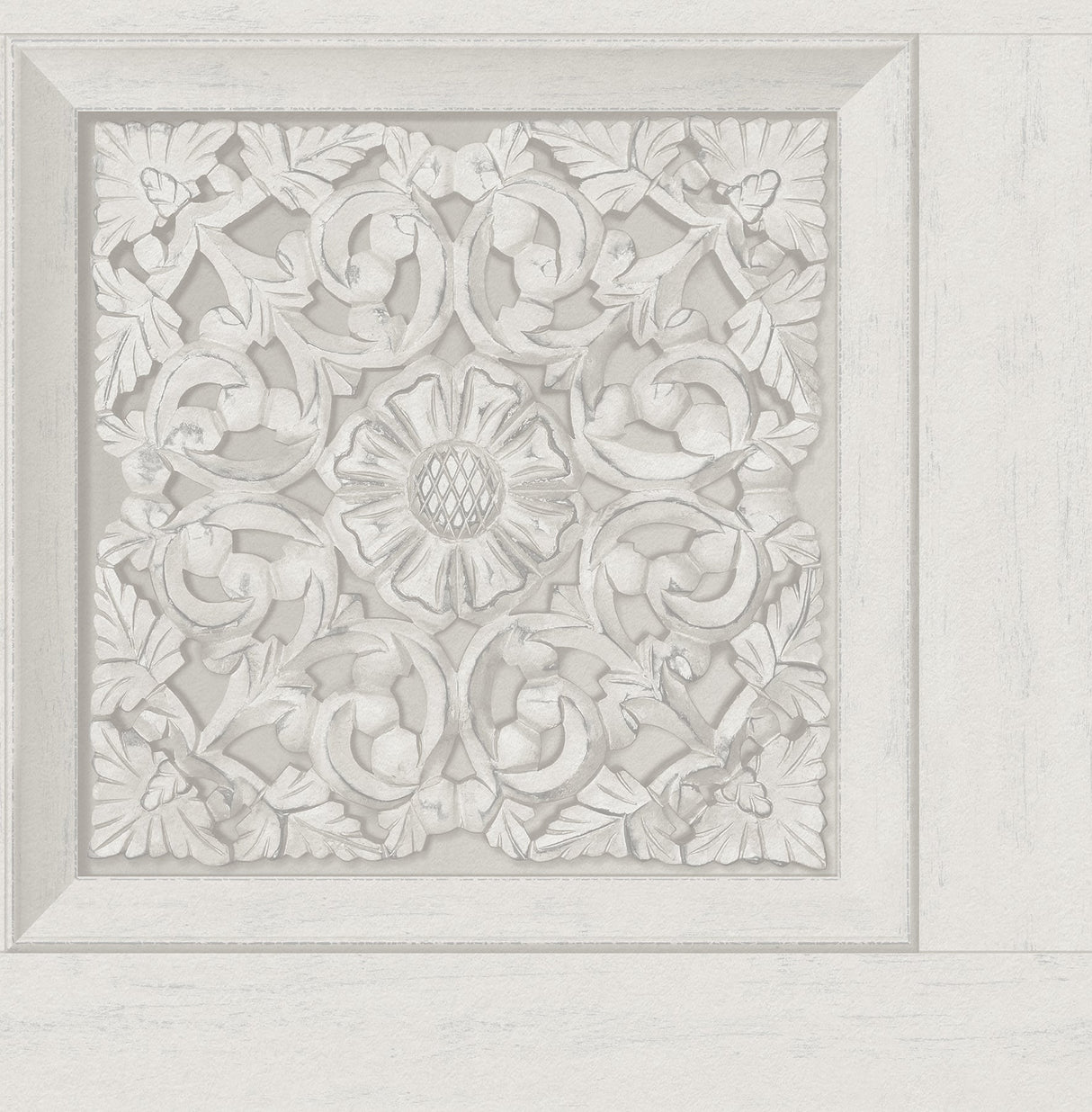 Fine Decor FD43275 Albie Dove Carved Panel Wallpaper