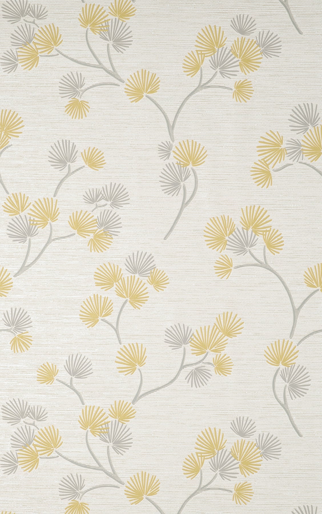 Fine Decor FD43309 Kira Mustard Trail Wallpaper