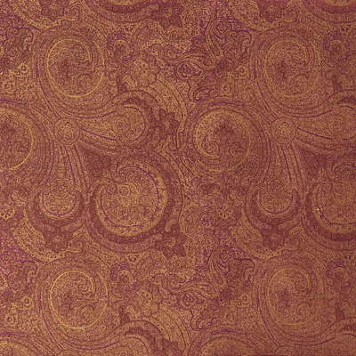 MULBERRY FD464.Y103.0 PONDICHERRY SIL AUBERGI Fabric - Eade's Wallpaper