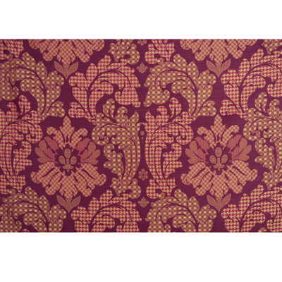 MULBERRY FD591.V102.0 PATCHWORK DAMASK SILK RED/GOLD Fabric - Eade's Wallpaper