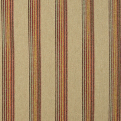 MULBERRY FD614.N107.0 TWELVE BAR STRIPE SAND/ROSE Fabric - Eade's Wallpaper