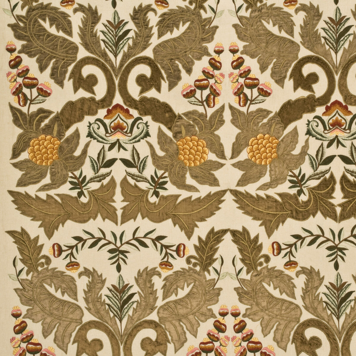 MULBERRY FD689.S118.0 CONSTANTINE LINEN SAGE/GOLD Fabric - Eade's Wallpaper