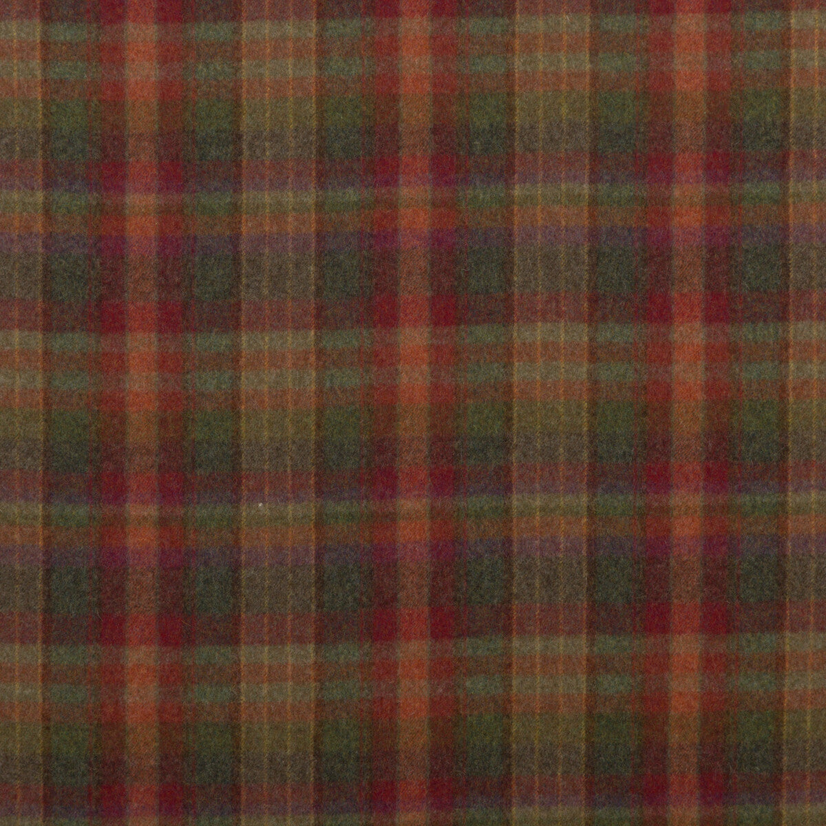 MULBERRY FD699.V156.0 COUNTRY PLAID RED/LOVAT/HEATHER Fabric - Eade's Wallpaper
