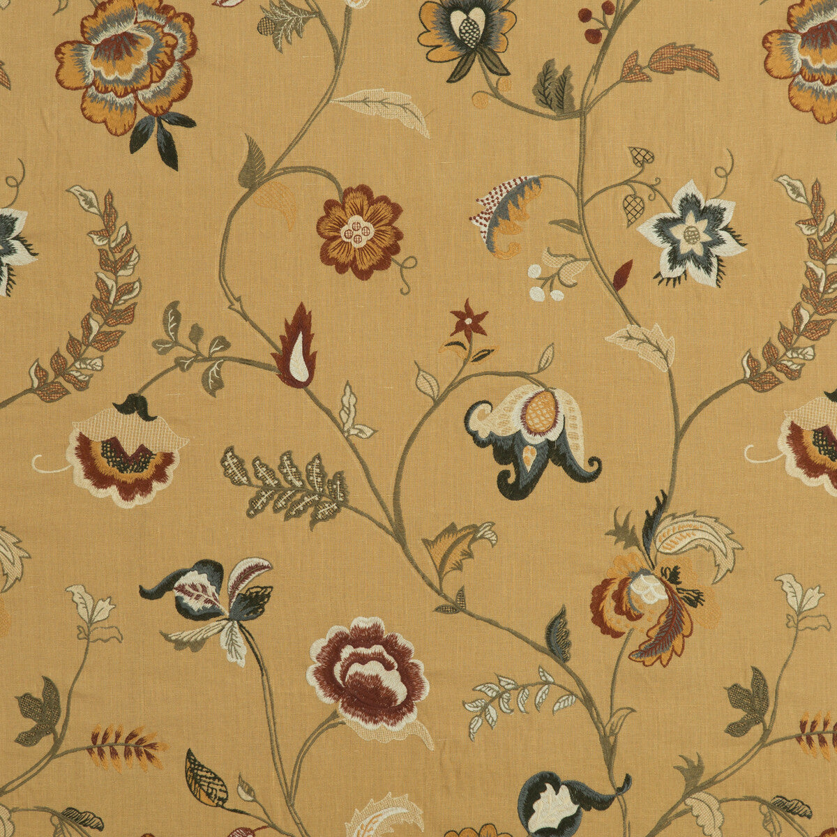 MULBERRY FD709.T30.0 ELIDORA SPICE Fabric - Eade's Wallpaper