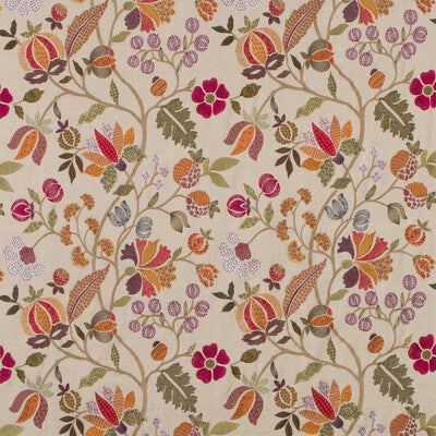MULBERRY FD718.Y107.0 WILDERNESS MULTI Fabric - Eade's Wallpaper