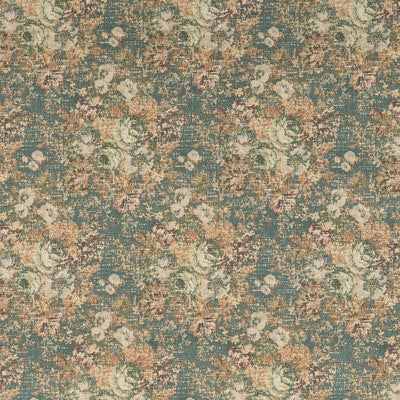MULBERRY FD725.R11.0 BOHEMIAN TAPESTRY TEAL Fabric - Eade's Wallpaper