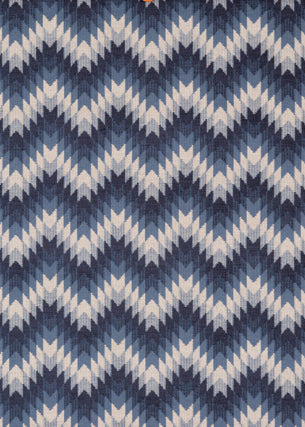 MULBERRY FD743.H10.0 LOGAN INDIGO Fabric - Eade's Wallpaper
