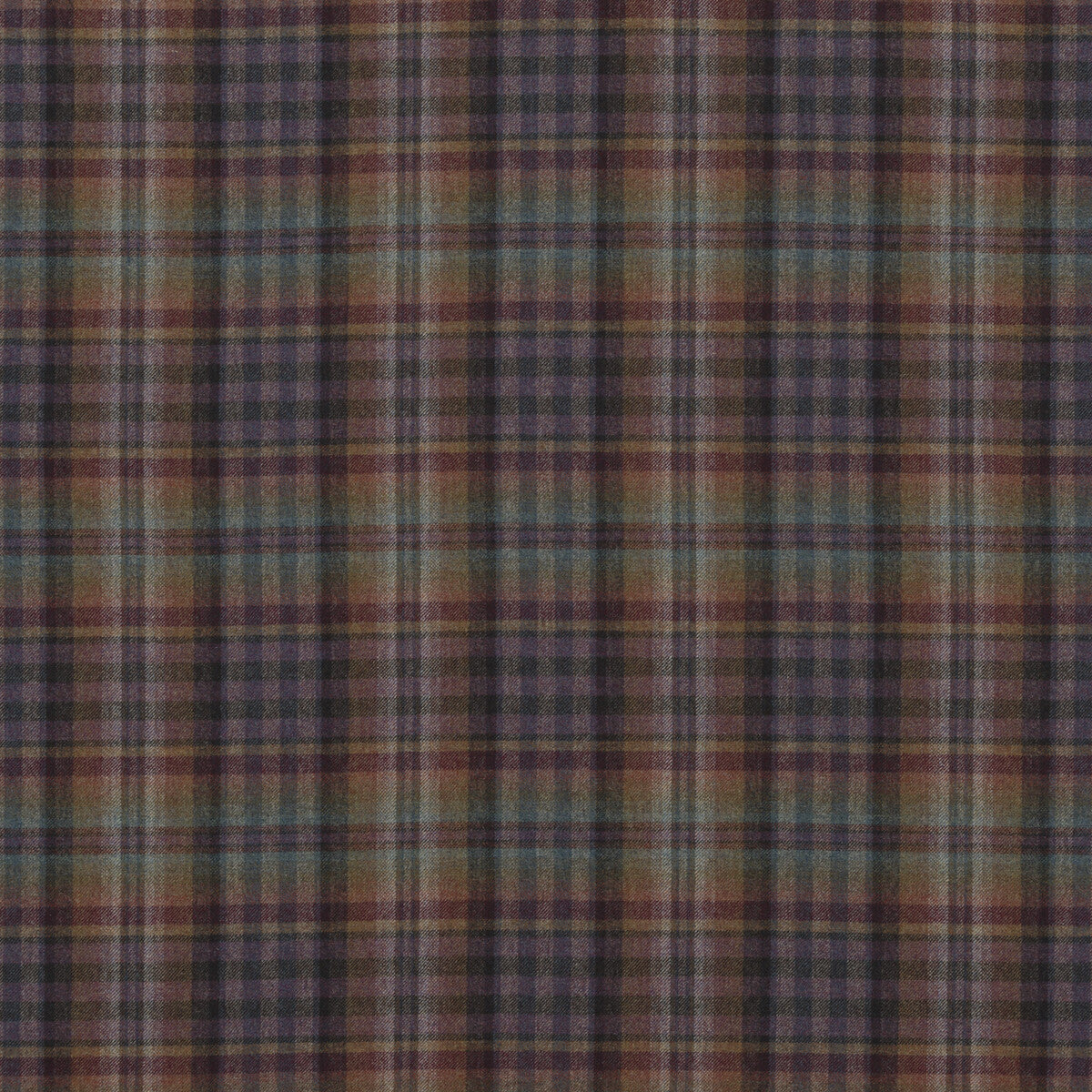 MULBERRY FD748.R35.0 NEVIS TEAL/SIENNA/MAUVE Fabric - Eade's Wallpaper