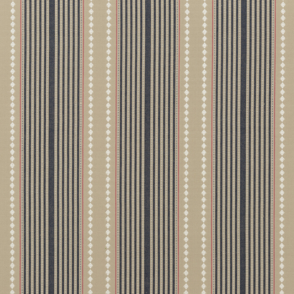 MULBERRY FD753.H49.0 BRIGHTON STRIPE INDIGO/LINEN Fabric - Eade's Wallpaper
