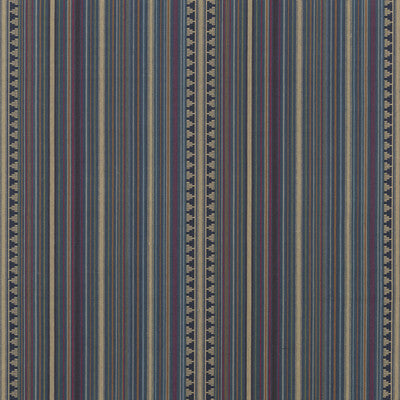 MULBERRY FD756.R11.0 PAGEANT STRIPE TEAL Fabric - Eade's Wallpaper