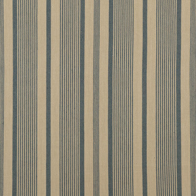 MULBERRY FD758.R30.0 COLLEGE STRIPE TEAL/LINEN Fabric - Eade's Wallpaper
