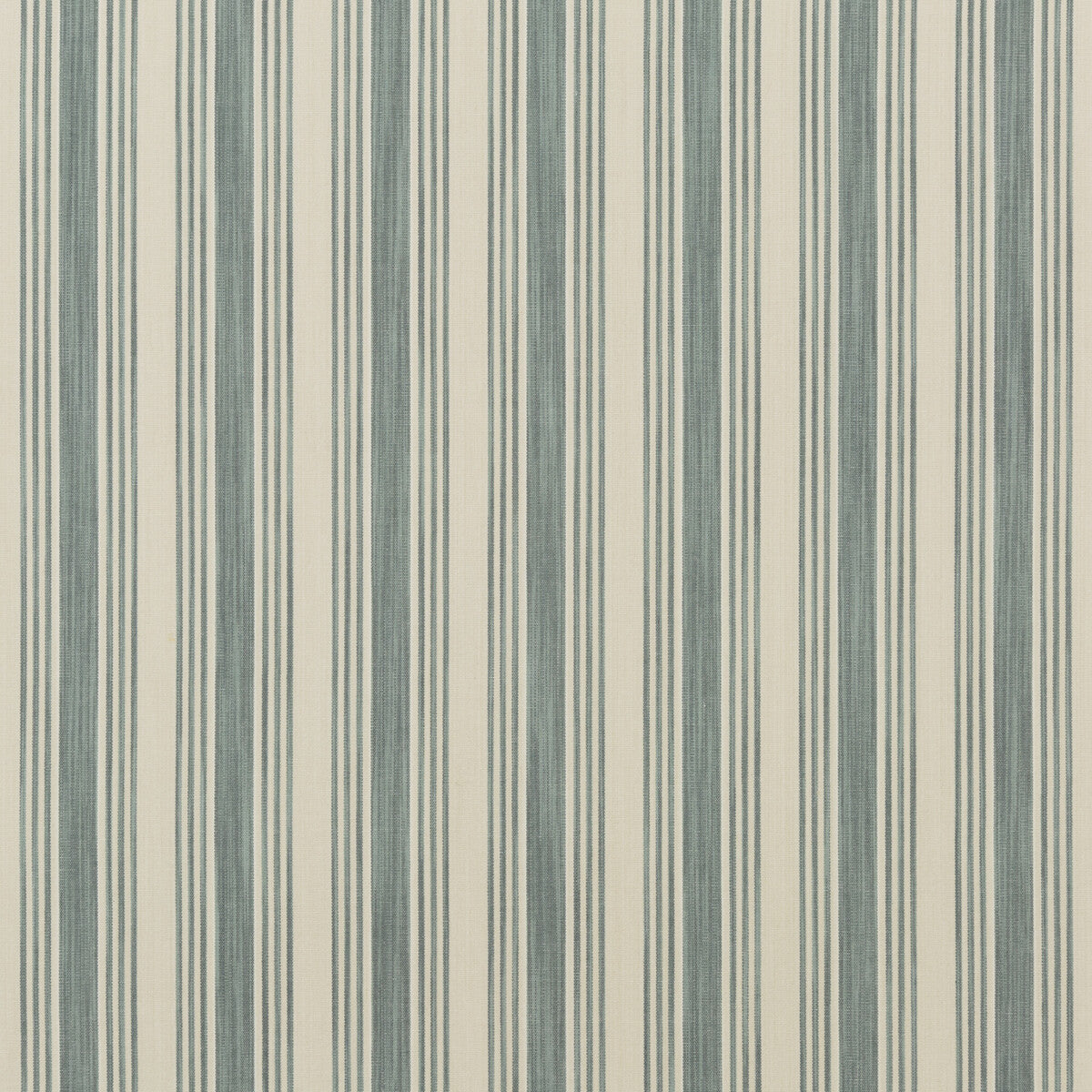 MULBERRY FD759.R11.0 HAMMOCK STRIPE TEAL Fabric - Eade's Wallpaper