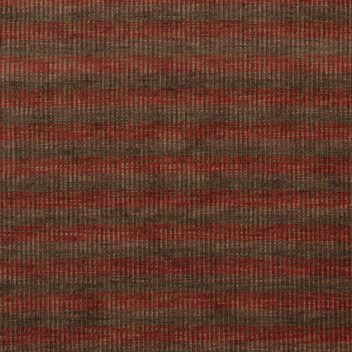 MULBERRY FD761.V117.0 RATTAN CHENILLE RED/GREEN Fabric - Eade's Wallpaper