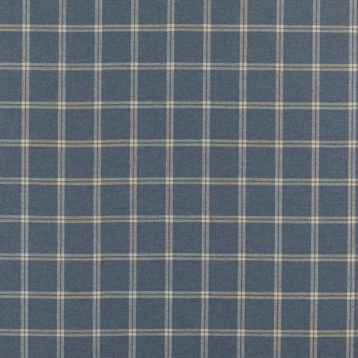 MULBERRY FD775.H10.0 WALTON INDIGO Fabric - Eade's Wallpaper