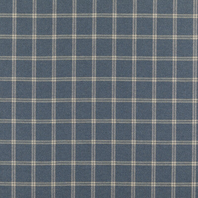 MULBERRY FD775.H10.0 WALTON INDIGO Fabric - Eade's Wallpaper