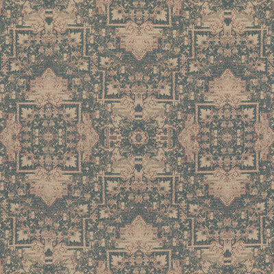 MULBERRY FD782.G16.0 FADED TAPESTRY BLUE/STONE Fabric - Eade's Wallpaper