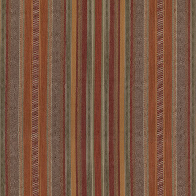 MULBERRY FD784.V54.0 RUSTIC STRIPE RED/PLUM Fabric - Eade's Wallpaper