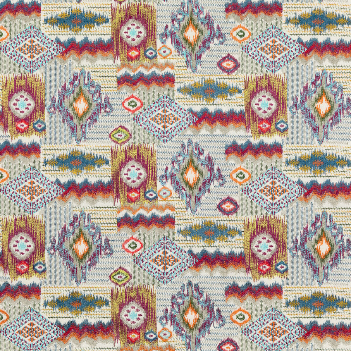 MULBERRY FD786.Y101.0 DAZZLE MULTI Fabric - Eade's Wallpaper