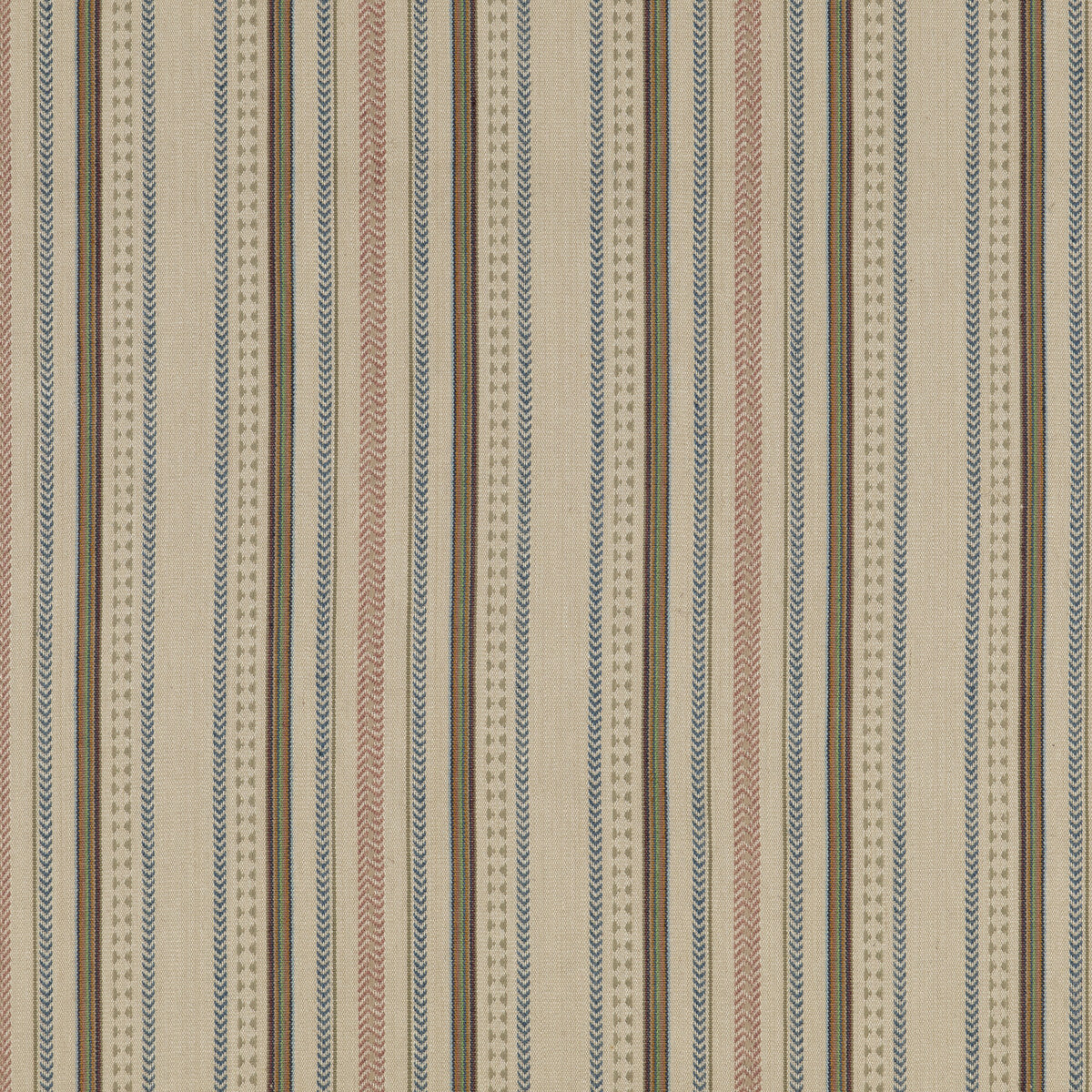MULBERRY FD788.G34.0 RACING STRIPE DENIM Fabric - Eade's Wallpaper
