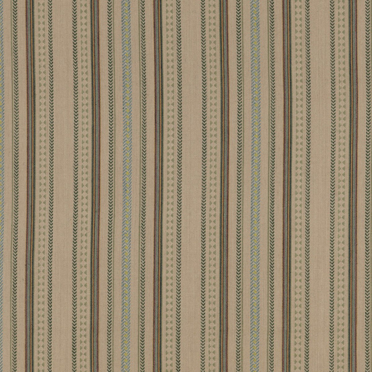MULBERRY FD788.R106.0 RACING STRIPE LOVAT Fabric - Eade's Wallpaper