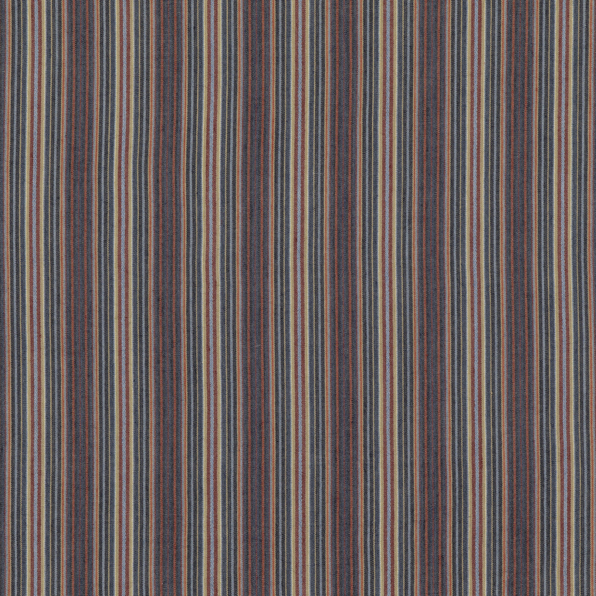 MULBERRY FD789.G103.0 FALCONER STRIPE INDIGO/RED Fabric - Eade's Wallpaper
