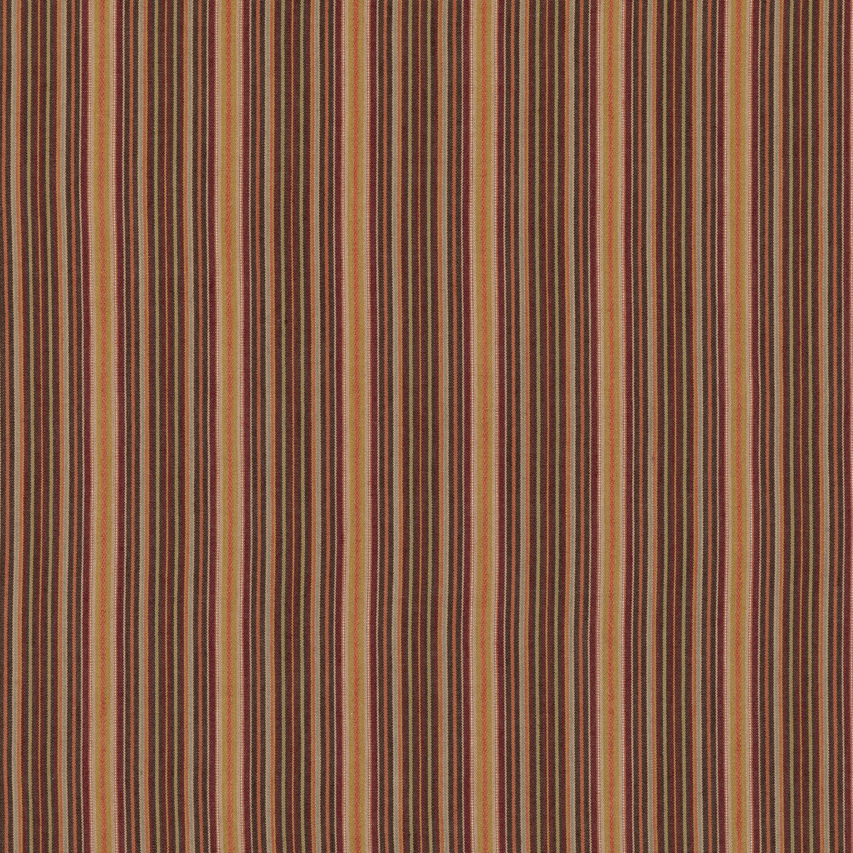 MULBERRY FD789.T30.0 FALCONER STRIPE SPICE Fabric - Eade's Wallpaper