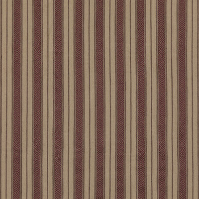 MULBERRY FD790.H113.0 COWDRAY STRIPE PLUM Fabric - Eade's Wallpaper